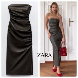 Zara Strapless Black Dress